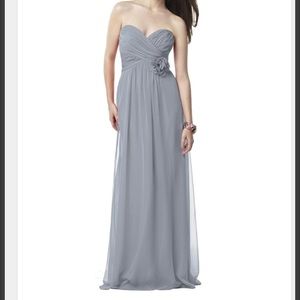 DESSY strapless lilac bridesmaid dress